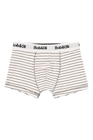 3 boxers en coton biologique - Blanc