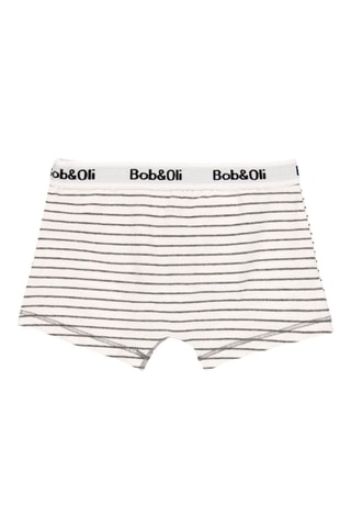 3 boxers en coton biologique - Blanc