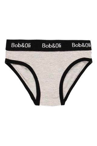 3 culottes en coton biologique - Gris