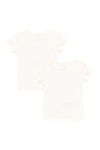 2 t-shirts en coton biologique - Blanc