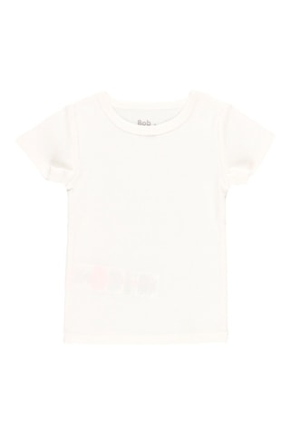 2 t-shirts en coton biologique - Blanc