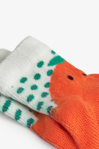 2 paires de chaussettes - Rose et orange