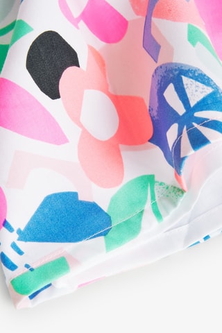 Robe et culotte - Blanc et rose