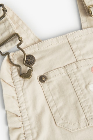 Salopette-short sans manches - Crème