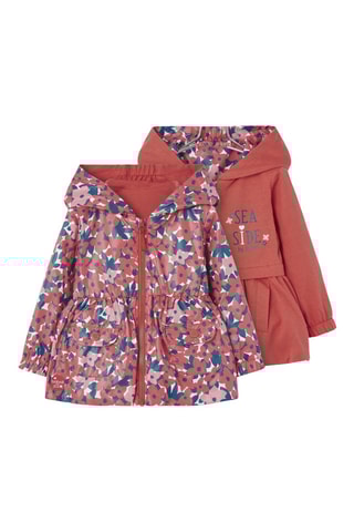 Parka réversible à capuche - Rose