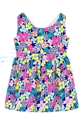 Robe et culotte - Multicolore et bleu