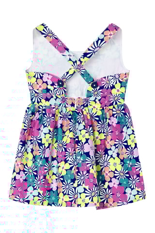 Robe et culotte - Multicolore et bleu