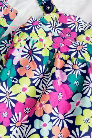 Robe et culotte - Multicolore et bleu