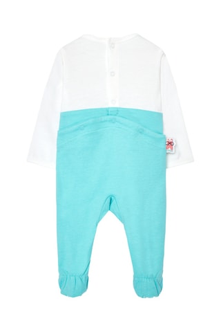 Grenouillère - Bleu et blanc