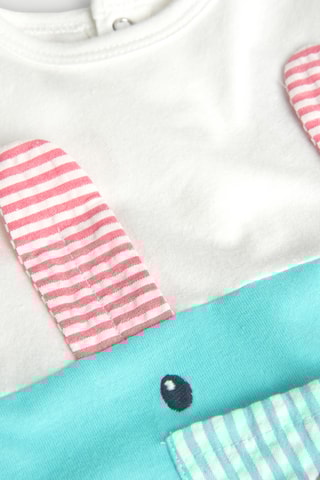 Grenouillère - Bleu et blanc