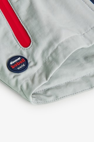 Parka à capuche - Indigo et gris