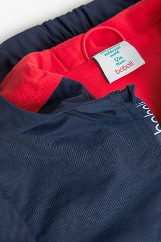 Parka à capuche - Indigo et gris