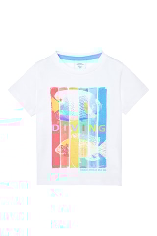 T-shirt et short - Blanc et bleu clair