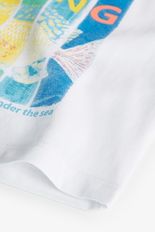 T-shirt et short - Blanc et bleu clair