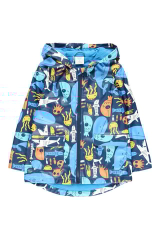 Imperméable à capuche - Bleu