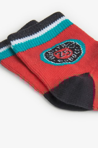 3 paires de chaussettes - Turquoise, rouge et bleu