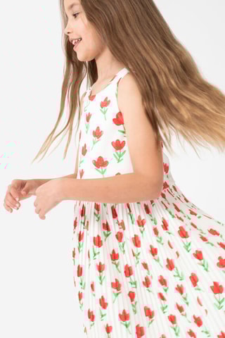 Robe trapèze sans manches - Blanc