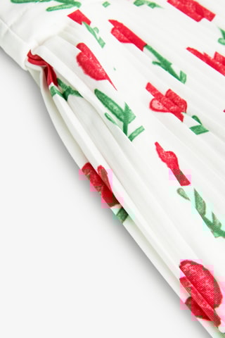 Robe trapèze sans manches - Blanc