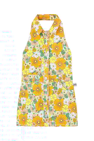 Robe chemise sans manches - Jaune