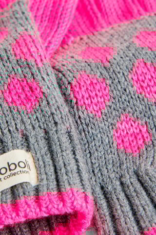 Gants - Gris et rose
