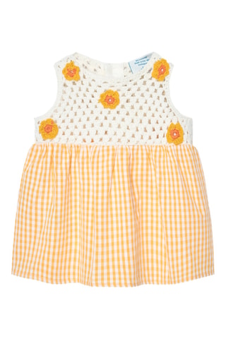 Robe et culotte - Jaune et blanc