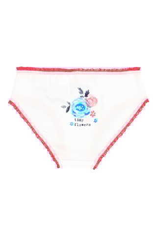 3 culottes taille haute - Blanc, bleu et rouge