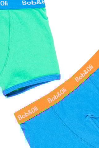 3 boxers - Orange, bleu et vert