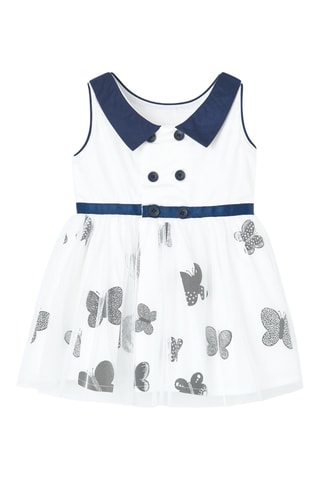 Robe patineuse sans manches - Blanc