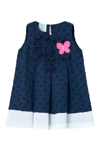 Robe trapèze sans manches - Bleu marine