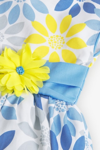 Robe trapèze sans manches - Bleu