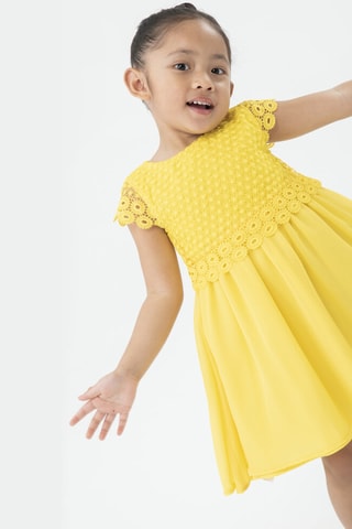 Robe trapèze - Jaune