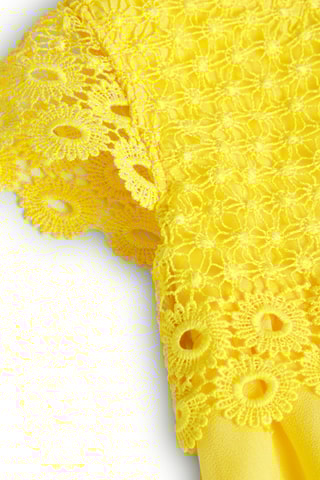 Robe trapèze - Jaune