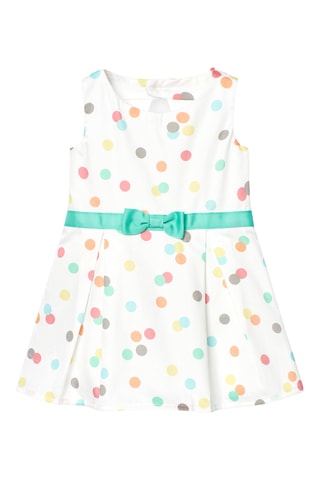 Robe trapèze sans manches - Blanc