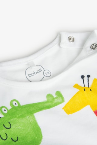 T-shirt et pantalon - Blanc et jaune