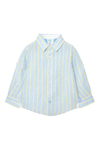 Chemise en lin - Bleu