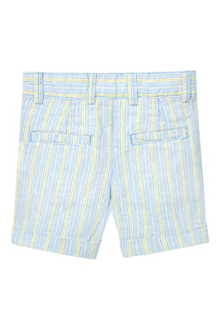 Bermuda en lin - Bleu