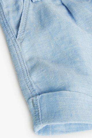 Bermuda en lin - Bleu clair