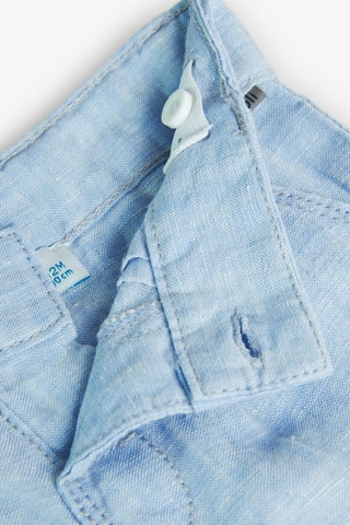 Bermuda en lin - Bleu clair