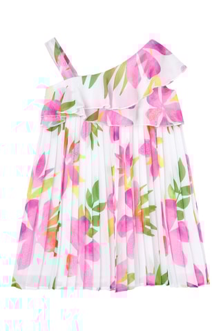 Robe asymétrique sans manches - Blanc