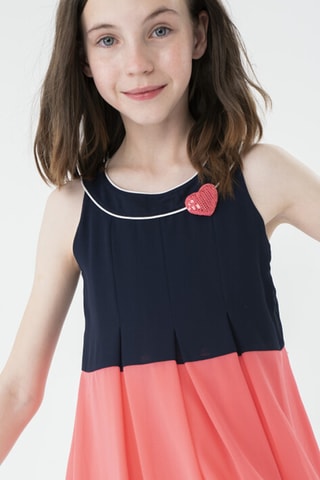 Robe trapèze sans manches - Bleu marine