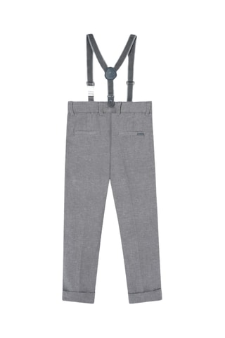 Pantalon et bretelles - Gris