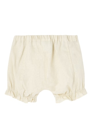 Blouse et short en lin - Vert clair et écru