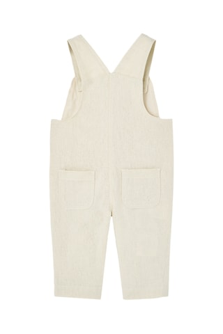 Chemise et salopette - Blanc et beige