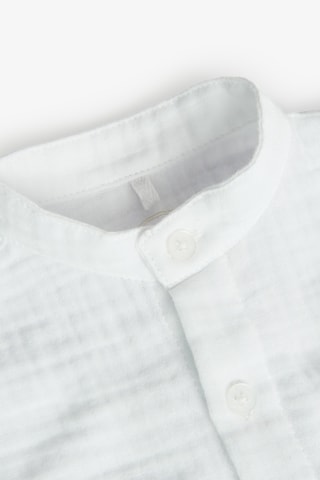 Chemise et salopette - Blanc et beige