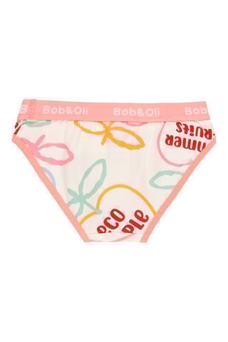 3 culottes - Blanc, rose et jaune