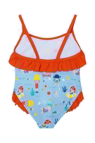 Maillot 1 pièce - Bleu et rouge