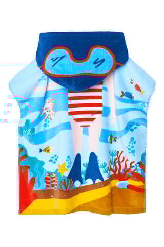 Poncho éponge - Bleu