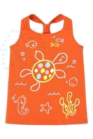 Robe sans manches - Orange