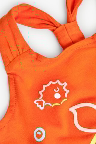 Robe sans manches - Orange