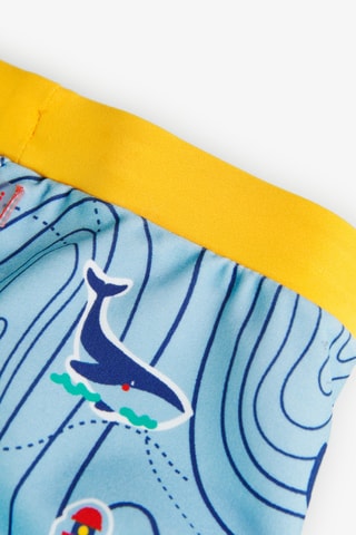 Short de bain - Bleu et jaune